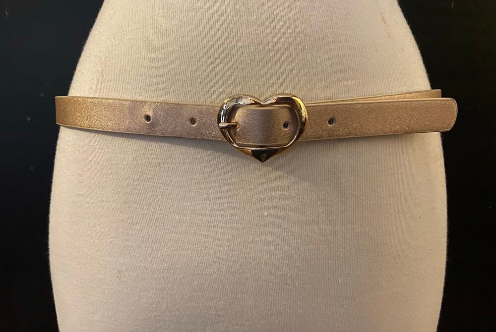 GAP Skinny Metallic Rose Gold Belt sz XL